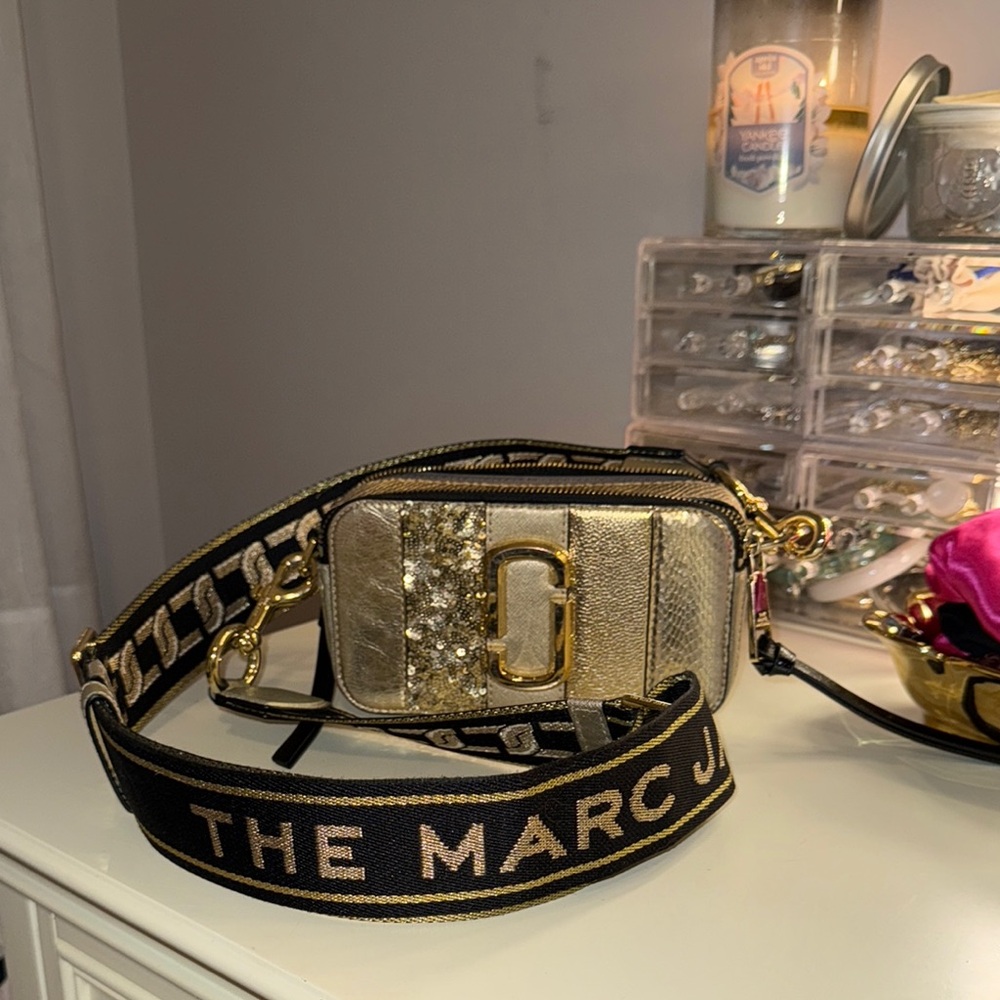 Marc Jacobs Gold Crossbody Bag